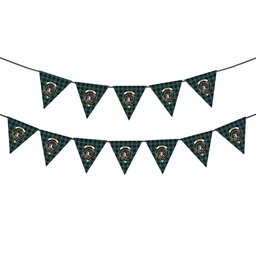 ScotsTee Shop Scottish Brodie Hunting Ancient Crest Tartan Triangle Flags Tartan Bunting, Pennants (12pcs)