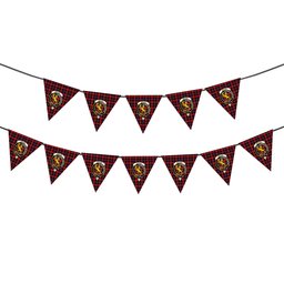 ScotsTee Shop Scottish Broun Modern Crest Tartan Triangle Flags Tartan Bunting, Pennants (12pcs)