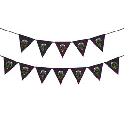 ScotsTee Shop Scottish Cairns of Finavon Crest Tartan Triangle Flags Tartan Bunting, Pennants (12pcs)