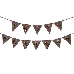 ScotsTee Shop Scottish Borthwick Dress Ancient Crest Tartan Triangle Flags Tartan Bunting, Pennants (12pcs)