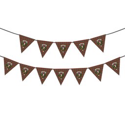 ScotsTee Shop Scottish Buchanan Old Dress Crest Tartan Triangle Flags Tartan Bunting, Pennants (12pcs)