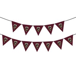ScotsTee Shop Scottish Burnett of Leys Hunting Crest Tartan Triangle Flags Tartan Bunting, Pennants (12pcs)