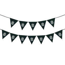 ScotsTee Shop Scottish Black Watch Crest Tartan Triangle Flags Tartan Bunting, Pennants (12pcs)
