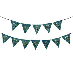 ScotsTee Shop Scottish Barclay Hunting Ancient Crest Tartan Triangle Flags Tartan Bunting, Pennants (12pcs)