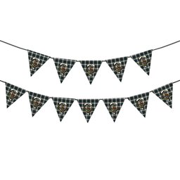 ScotsTee Shop Scottish Blair Dress Modern Crest Tartan Triangle Flags Tartan Bunting, Pennants (12pcs)