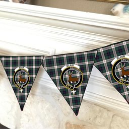 ScotsTee Shop Scottish Blair Dress Modern Crest Tartan Triangle Flags Tartan Bunting, Pennants (12pcs)