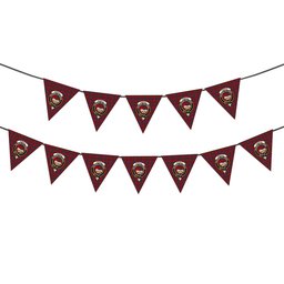 ScotsTee Shop Scottish Donald of Glenaladale Crest Tartan Triangle Flags Tartan Bunting, Pennants (12pcs)