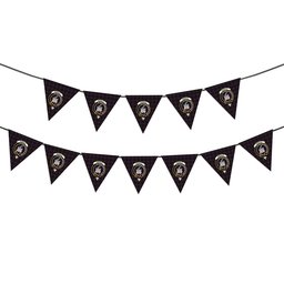 ScotsTee Shop Scottish Donald of Clan Ranald Crest Tartan Triangle Flags Tartan Bunting, Pennants (12pcs)