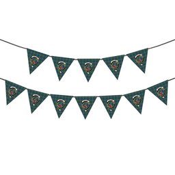 ScotsTee Shop Scottish Cleland Crest Tartan Triangle Flags Tartan Bunting, Pennants (12pcs)