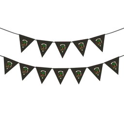 ScotsTee Shop Scottish Crosbie Crest Tartan Triangle Flags Tartan Bunting, Pennants (12pcs)