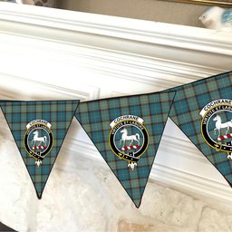 ScotsTee Shop Scottish Cochrane Hunting Ancient Crest Tartan Triangle Flags Tartan Bunting, Pennants (12pcs)