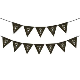 ScotsTee Shop Scottish Cunningham Hunting Modern Crest Tartan Triangle Flags Tartan Bunting, Pennants (12pcs)