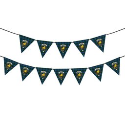 ScotsTee Shop Scottish Campbell of Glenlyon Crest Tartan Triangle Flags Tartan Bunting, Pennants (12pcs)