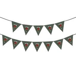 ScotsTee Shop Scottish Currie of Arran Modern Clan Crest Tartan Triangle Flags Tartan Bunting, Pennants (12pcs)