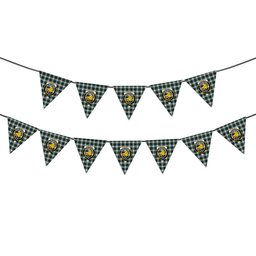 ScotsTee Shop Scottish Campbell Dress Modern Crest Tartan Triangle Flags Tartan Bunting, Pennants (12pcs)