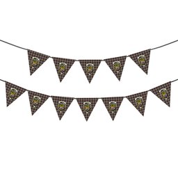 ScotsTee Shop Scottish Douglas Ancient Dress Crest Tartan Triangle Flags Tartan Bunting, Pennants (12pcs)