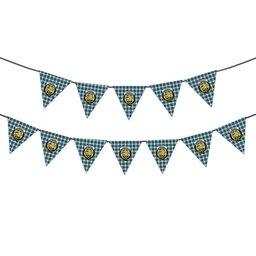 ScotsTee Shop Scottish Campbell Dress Ancient 02 Crest Tartan Triangle Flags Tartan Bunting, Pennants (12pcs)