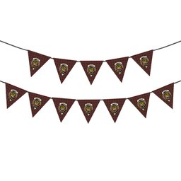 ScotsTee Shop Scottish Douglas Ancient Red Crest Tartan Triangle Flags Tartan Bunting, Pennants (12pcs)