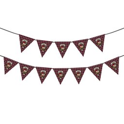ScotsTee Shop Scottish Donald Dress Irish Crest Tartan Triangle Flags Tartan Bunting, Pennants (12pcs)