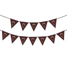 ScotsTee Shop Scottish Crawford Crest Tartan Triangle Flags Tartan Bunting, Pennants (12pcs)