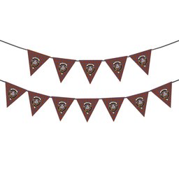 ScotsTee Shop Scottish Dalrymple Orginal Crest Tartan Triangle Flags Tartan Bunting, Pennants (12pcs)