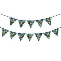 ScotsTee Shop Scottish Campbell Dress Crest Tartan Triangle Flags Tartan Bunting, Pennants (12pcs)