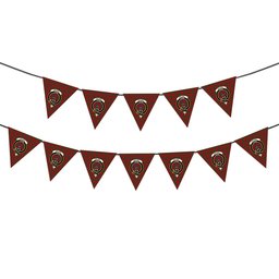 ScotsTee Shop Scottish Dalziel 2 Crest Tartan Triangle Flags Tartan Bunting, Pennants (12pcs)