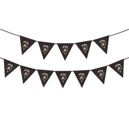 ScotsTee Shop Scottish Donald of Clan Ranald Modern Crest Tartan Triangle Flags Tartan Bunting, Pennants (12pcs)