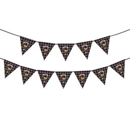 ScotsTee Shop Scottish Donald Dress Crest Tartan Triangle Flags Tartan Bunting, Pennants (12pcs)