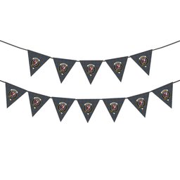 ScotsTee Shop Scottish Cockburn Brown Ancient Crest Tartan Triangle Flags Tartan Bunting, Pennants (12pcs)