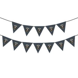 ScotsTee Shop Scottish Cathcart Modern Crest Tartan Triangle Flags Tartan Bunting, Pennants (12pcs)