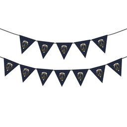 ScotsTee Shop Scottish Clark (Clergy) Modern Clan Crest Tartan Triangle Flags Tartan Bunting, Pennants (12pcs)