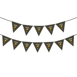 ScotsTee Shop Scottish Campbell Argyll Weathered Crest Tartan Triangle Flags Tartan Bunting, Pennants (12pcs)