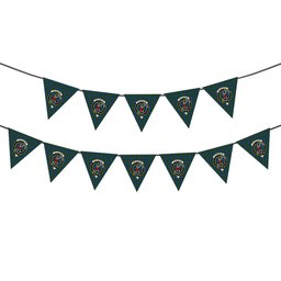 ScotsTee Shop Scottish Colquhoun 2 Crest Tartan Triangle Flags Tartan Bunting, Pennants (12pcs)