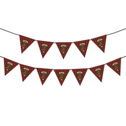 ScotsTee Shop Scottish Christie SC Crest Tartan Triangle Flags Tartan Bunting, Pennants (12pcs)