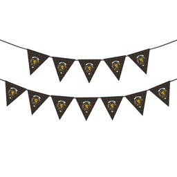 ScotsTee Shop Scottish Cumming 1831 Crest Tartan Triangle Flags Tartan Bunting, Pennants (12pcs)