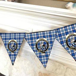 ScotsTee Shop Scottish Craig Paisley Modern Crest Tartan Triangle Flags Tartan Bunting, Pennants (12pcs)