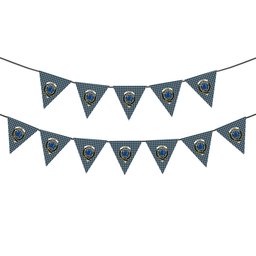 ScotsTee Shop Scottish Clark (Lion) Ancient Crest Tartan Triangle Flags Tartan Bunting, Pennants (12pcs)