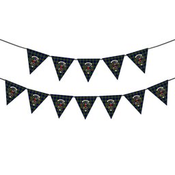 ScotsTee Shop Scottish Colquhoun Modern Crest Tartan Triangle Flags Tartan Bunting, Pennants (12pcs)