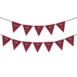 ScotsTee Shop Scottish Cameron of Lochiel Modern Crest Tartan Triangle Flags Tartan Bunting, Pennants (12pcs)