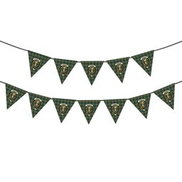 ScotsTee Shop Scottish Chisholm Colonial Crest Tartan Triangle Flags Tartan Bunting, Pennants (12pcs)