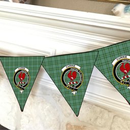 ScotsTee Shop Scottish Currie Ancient Crest Tartan Triangle Flags Tartan Bunting, Pennants (12pcs)