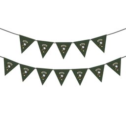 ScotsTee Shop Scottish Cunningham Hunting Ancient Crest Tartan Triangle Flags Tartan Bunting, Pennants (12pcs)