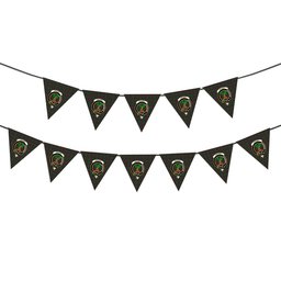 ScotsTee Shop Scottish Crosby Crest Tartan Triangle Flags Tartan Bunting, Pennants (12pcs)