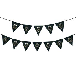 ScotsTee Shop Scottish Gunn Crest Tartan Triangle Flags Tartan Bunting, Pennants (12pcs)