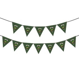 ScotsTee Shop Scottish Gayre Dress Crest Tartan Triangle Flags Tartan Bunting, Pennants (12pcs)