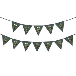 ScotsTee Shop Scottish Gayre Dress Modern Crest Tartan Triangle Flags Tartan Bunting, Pennants (12pcs)