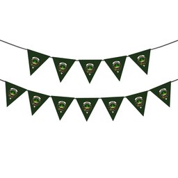 ScotsTee Shop Scottish Gayre Bodyguard Crest Tartan Triangle Flags Tartan Bunting, Pennants (12pcs)