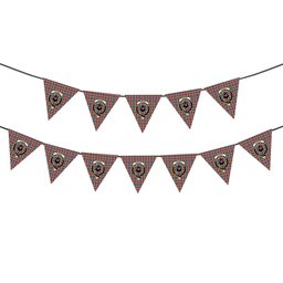 ScotsTee Shop Scottish Hannay Dress Modern Crest Tartan Triangle Flags Tartan Bunting, Pennants (12pcs)
