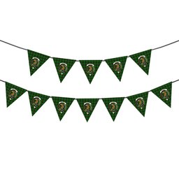 ScotsTee Shop Scottish Halkett Crest Tartan Triangle Flags Tartan Bunting, Pennants (12pcs)